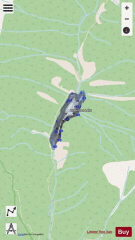 Lindeman Lake depth contour Map - i-Boating App - Streets