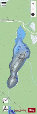 Lions Lake depth contour Map - i-Boating App - Streets