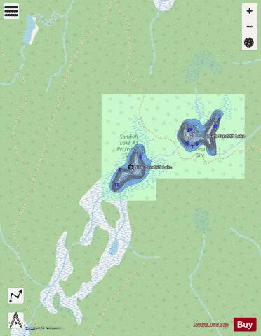 Sandrift # 3 depth contour Map - i-Boating App - Streets