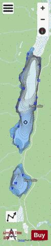 Hay Lake + Lodi Lake depth contour Map - i-Boating App - Streets