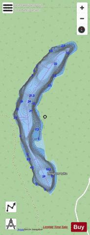 Longbow Lake depth contour Map - i-Boating App - Streets