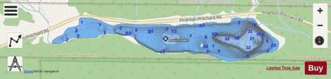 Louis Lake depth contour Map - i-Boating App - Streets