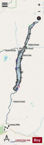 Mabel Lake depth contour Map - i-Boating App - Streets