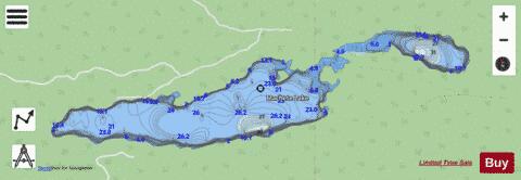 Machete Lake depth contour Map - i-Boating App - Streets