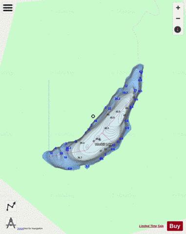 Mackill Lake depth contour Map - i-Boating App - Streets