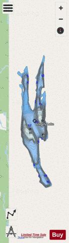 Madely Lake depth contour Map - i-Boating App - Streets