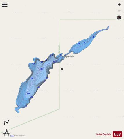 Majuba Lake depth contour Map - i-Boating App - Streets