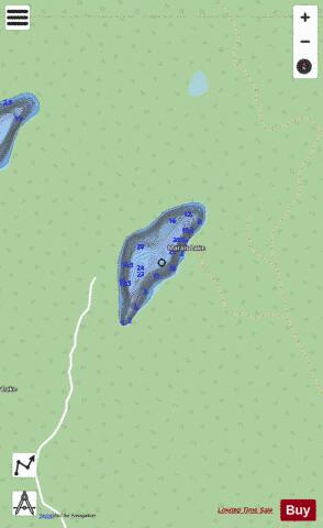 Marais Lake depth contour Map - i-Boating App - Streets