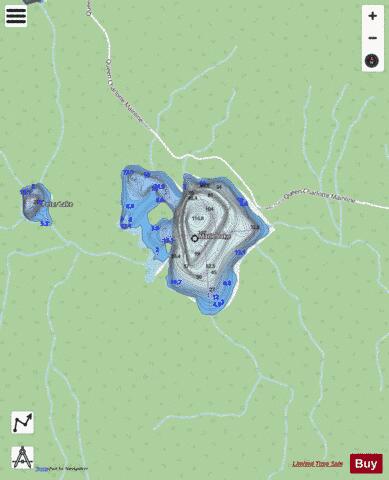 Marie Lake depth contour Map - i-Boating App - Streets