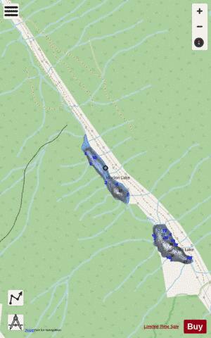Marion Lake depth contour Map - i-Boating App - Streets