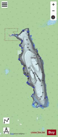Maxan Lake depth contour Map - i-Boating App - Streets