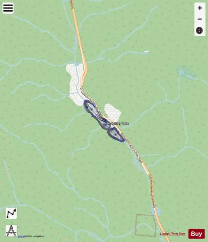 McCaffrey Lake depth contour Map - i-Boating App - Streets