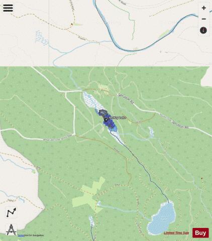 Mckay Lake depth contour Map - i-Boating App - Streets