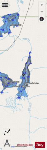 Mckenzie Lake depth contour Map - i-Boating App - Streets
