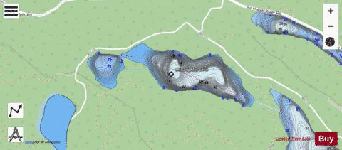 McLaughlin Lake depth contour Map - i-Boating App - Streets