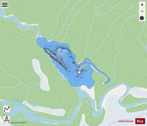 McLeary Lake depth contour Map - i-Boating App - Streets