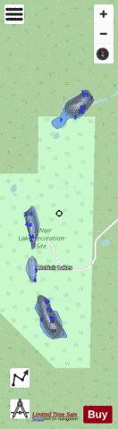 McNair Lakes depth contour Map - i-Boating App - Streets