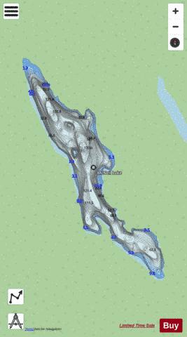 Mcneil Lake depth contour Map - i-Boating App - Streets