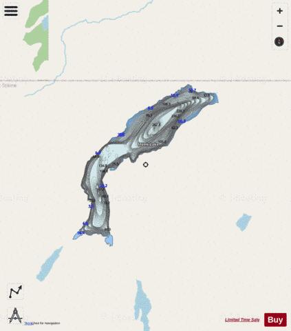 Meed Lake depth contour Map - i-Boating App - Streets