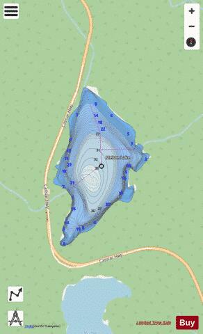 Mehan Lake depth contour Map - i-Boating App - Streets