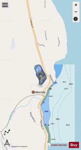 Mirror Lake depth contour Map - i-Boating App - Streets