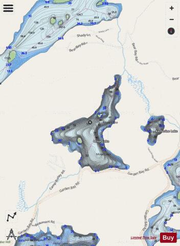 Mixal Lake depth contour Map - i-Boating App - Streets
