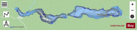 Moffat Lakes depth contour Map - i-Boating App - Streets