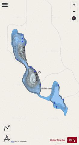 Mollice Lake depth contour Map - i-Boating App - Streets