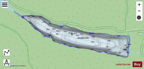 Momich Lake depth contour Map - i-Boating App - Streets