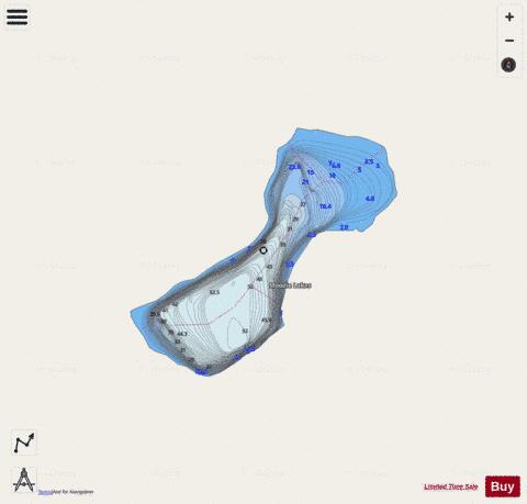 Moodie Lake 2 depth contour Map - i-Boating App - Streets