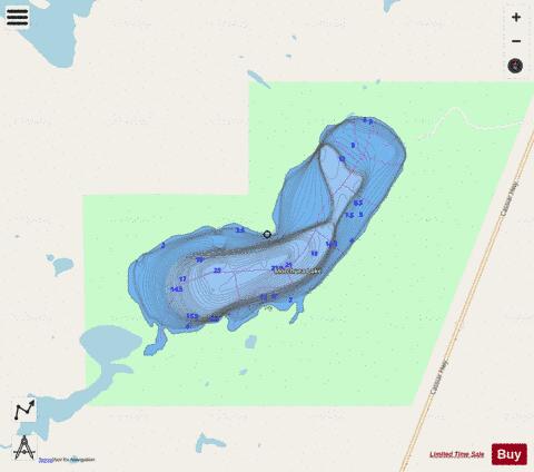 Morchuea Lake depth contour Map - i-Boating App - Streets