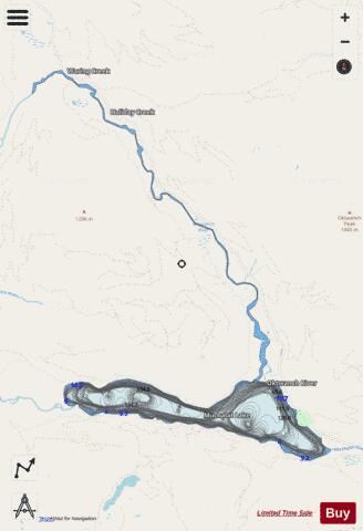 Muchalat Lake depth contour Map - i-Boating App - Streets
