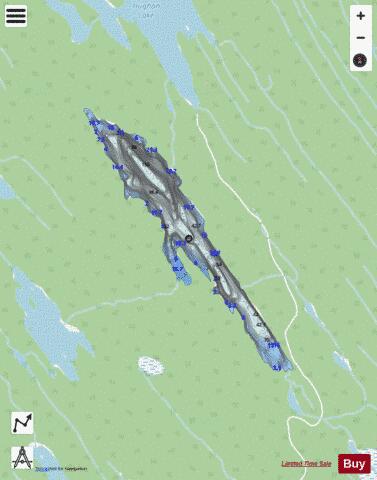 Munro Lake depth contour Map - i-Boating App - Streets