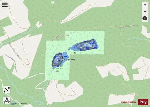 Murphy Lakes depth contour Map - i-Boating App - Streets