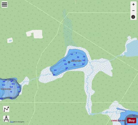 Murray Lake depth contour Map - i-Boating App - Streets