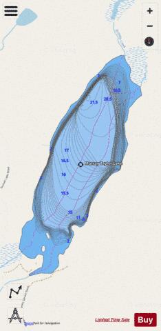 Murray Taylor Lake depth contour Map - i-Boating App - Streets