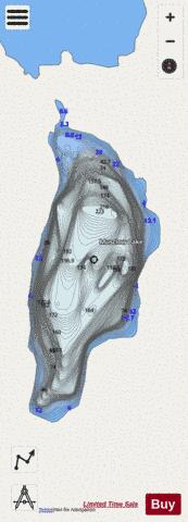 Musclow Lake depth contour Map - i-Boating App - Streets