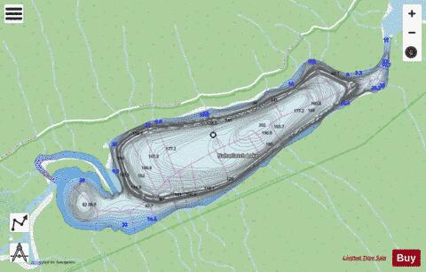Nahatlatch Lake depth contour Map - i-Boating App - Streets