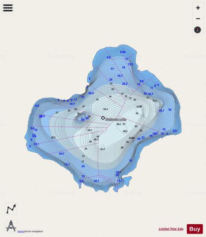 Nahlouza Lake depth contour Map - i-Boating App - Streets