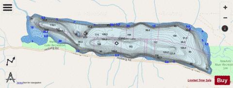 Nahwitti Lake depth contour Map - i-Boating App - Streets