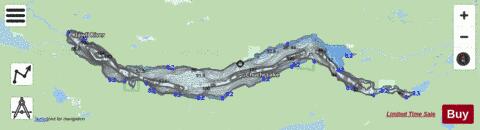 Nation (Chuchi) Lakes depth contour Map - i-Boating App - Streets