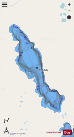 Natsy Lake depth contour Map - i-Boating App - Streets