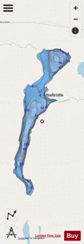 Needle Lake depth contour Map - i-Boating App - Streets