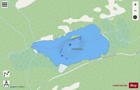 Nemaia Lake depth contour Map - i-Boating App - Streets