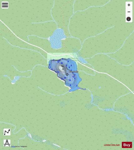 Nilan Lake depth contour Map - i-Boating App - Streets