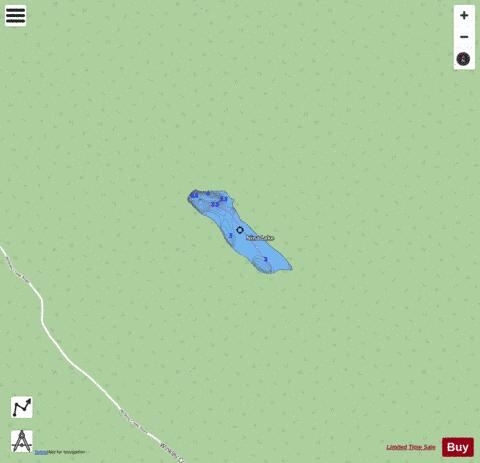 Nina Lake depth contour Map - i-Boating App - Streets