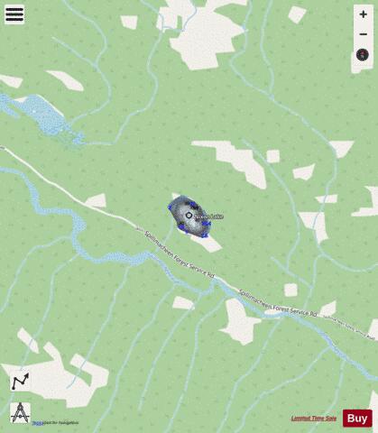 Nixon Lake depth contour Map - i-Boating App - Streets