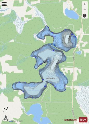 Nukko Lake depth contour Map - i-Boating App - Streets