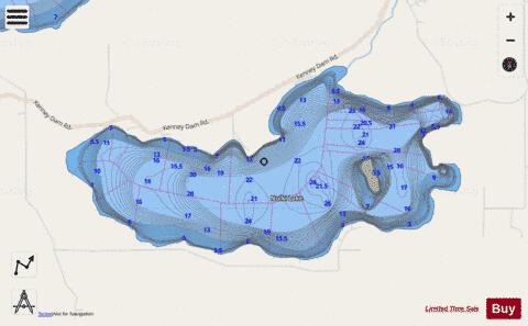 Nulki Lake depth contour Map - i-Boating App - Streets