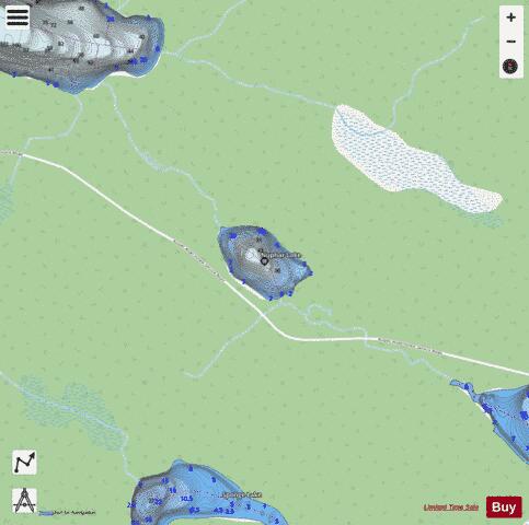 Nuphar Lake depth contour Map - i-Boating App - Streets